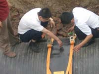 撫順?lè)止九c市政府成功合作 PE管暗渠工程順利完工